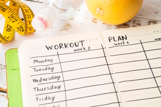 gym workout diet chart